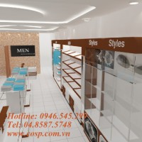 Thiết kế cửa hàng thời trang nam MEN - Cao Bằng